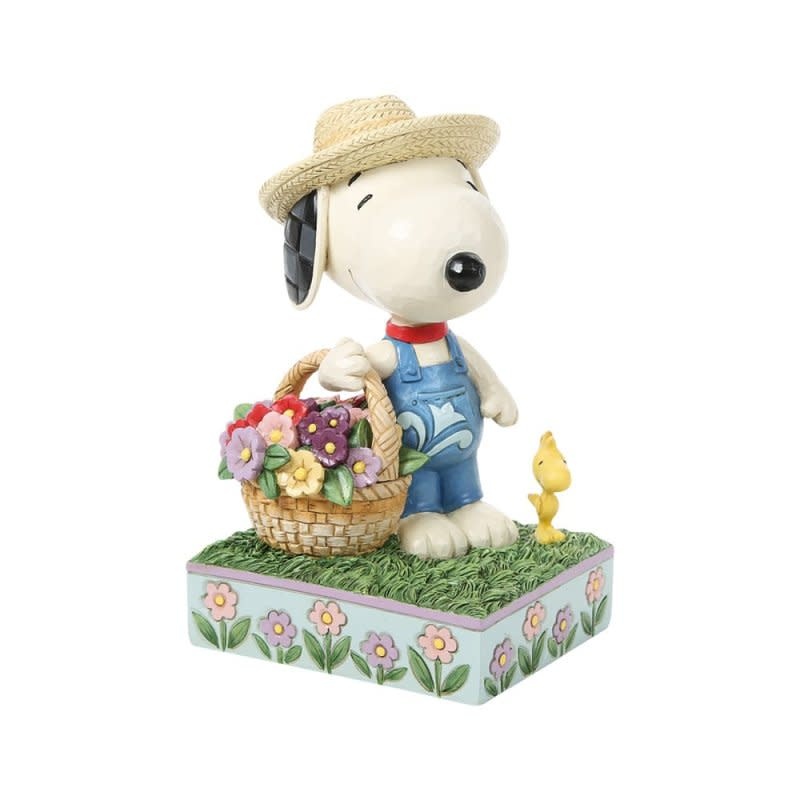Figurine: Peanuts - Snoopy Flower Basket