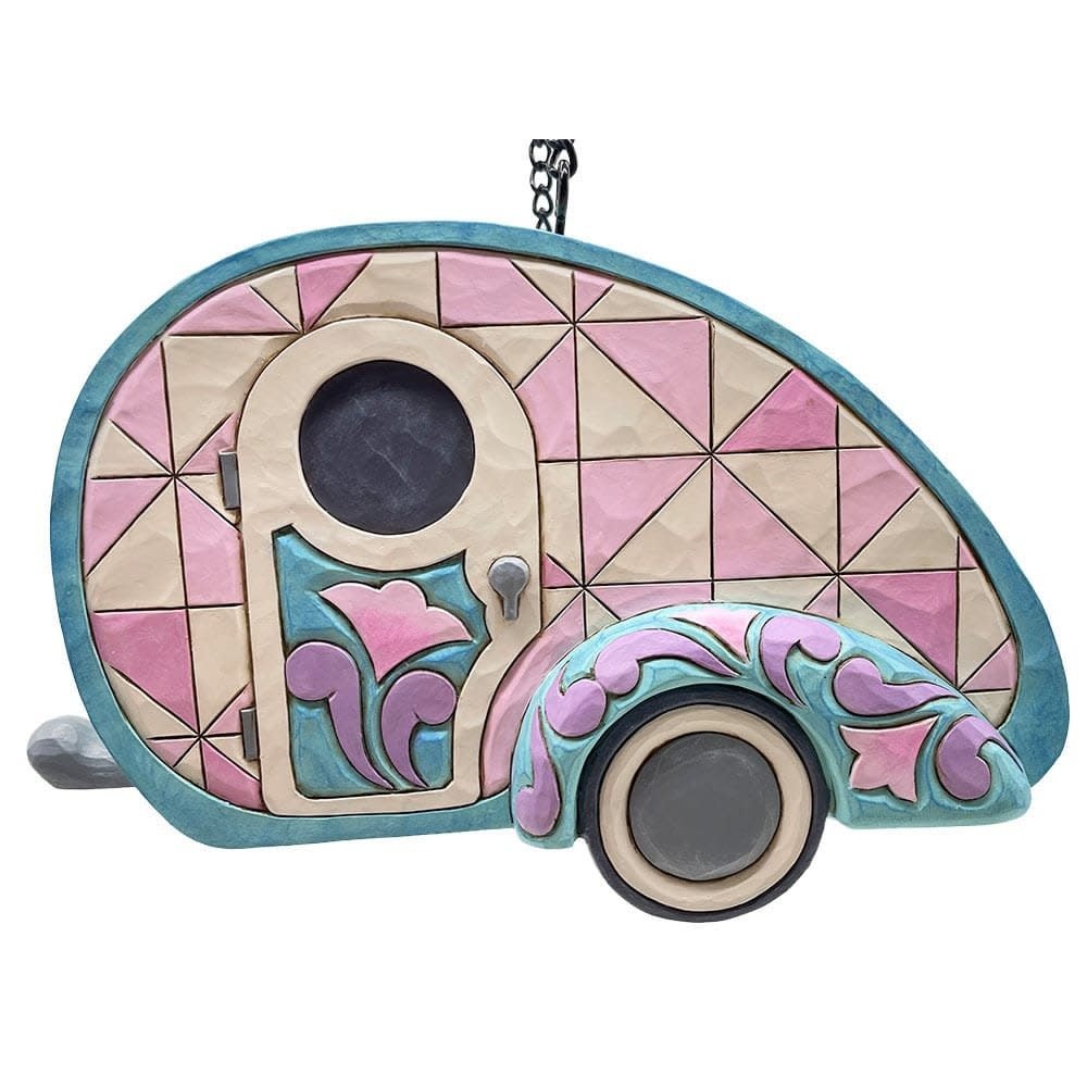 Vogelhuis: Birdhouse Camper Figurine by Heartwood Creek