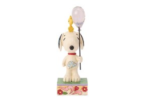 Figurine: Snoopy & Woodsrtock - Heart Balloon