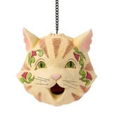 Vogelhuisje: Birdhouse Cat Figurine by Heartwood Creek