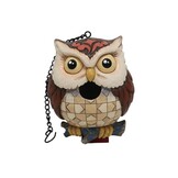 Vogelhuisje: Birdhouse Owl Figurine by Heartwood Creek