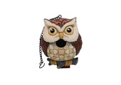 Vogelhuisje: Birdhouse Owl Figurine by Heartwood Creek