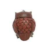 Vogelhuisje: Birdhouse Owl Figurine by Heartwood Creek