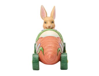 Figurine: Bunnies On Parade Carrot Car by Heartwood Creek