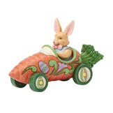Figurine: Bunnies On Parade Carrot Car by Heartwood Creek