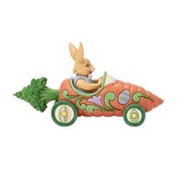 Figurine: Bunnies On Parade Carrot Car by Heartwood Creek