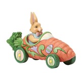 Figurine: Bunnies On Parade Carrot Car by Heartwood Creek