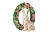 Figurine: Bunny Wreath - by Heartwood Creek