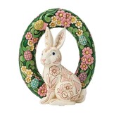 Figurine: Bunny Wreath - by Heartwood Creek