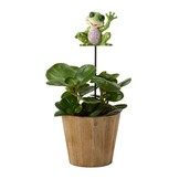 Plantsteker: Plant Stake Frog Figurine by Heartwood Creek