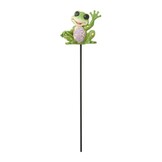 Plantsteker: Plant Stake Frog Figurine by Heartwood Creek