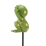 Plantsteker: Plant Stake Frog Figurine by Heartwood Creek