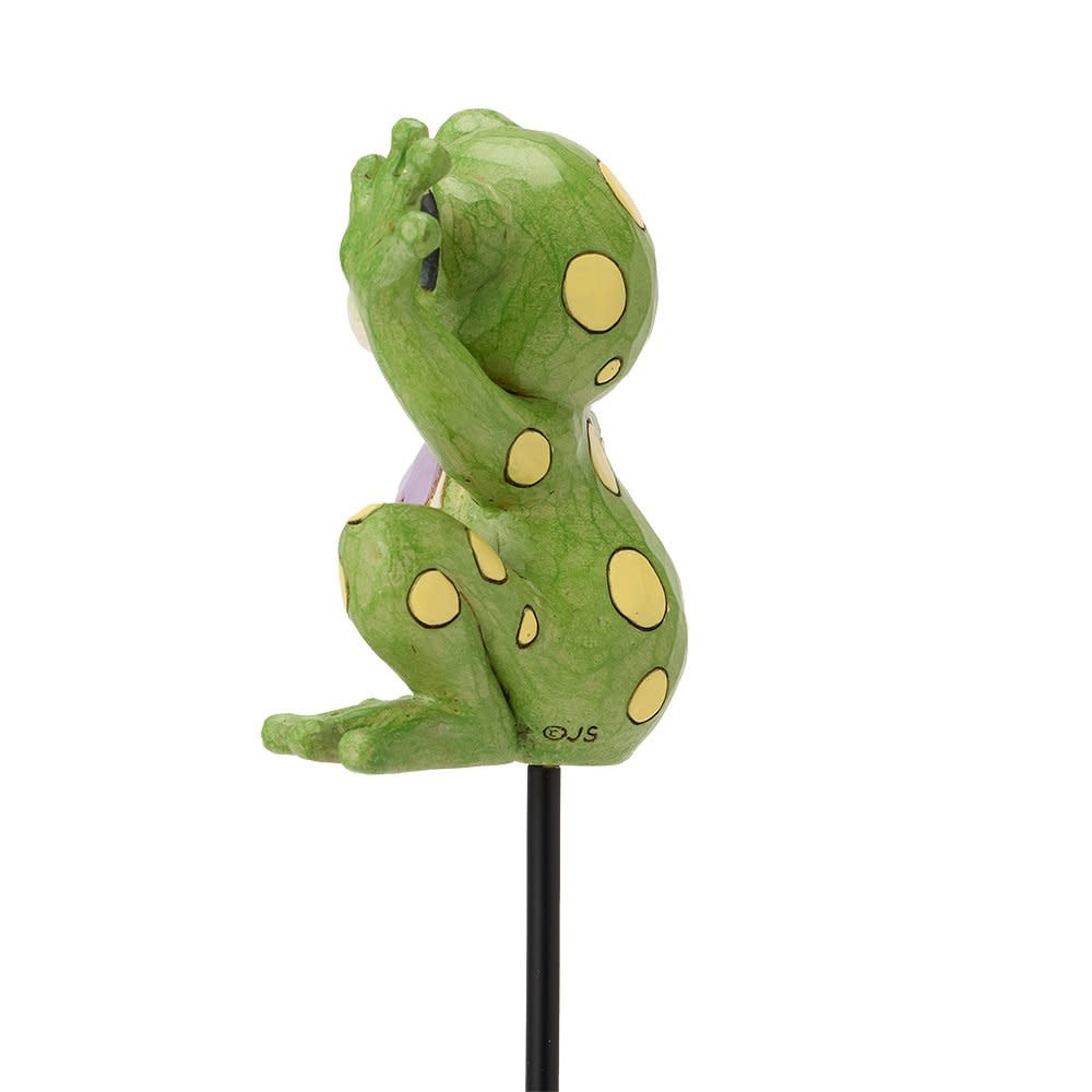 Plantsteker: Plant Stake Frog Figurine by Heartwood Creek
