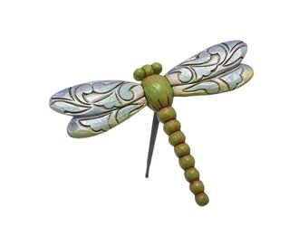 Plantsteker: Plant Stake Dragonfly Figurine by Heartwood Creek