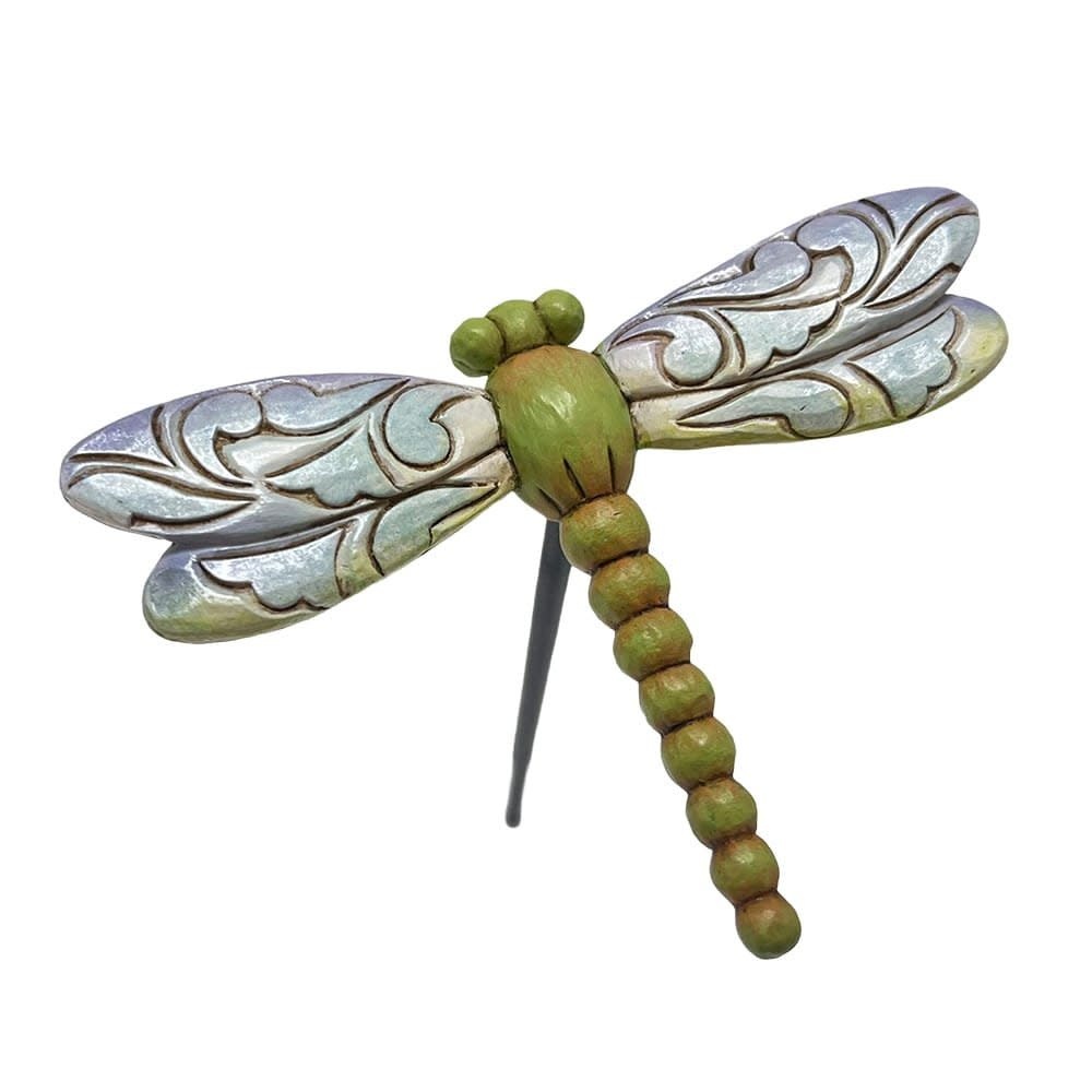 Plantsteker: Plant Stake Dragonfly Figurine by Heartwood Creek
