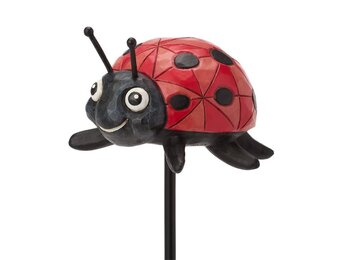 Plantensteker: Plant Stake Ladybug Figurine by Heartwood Creek