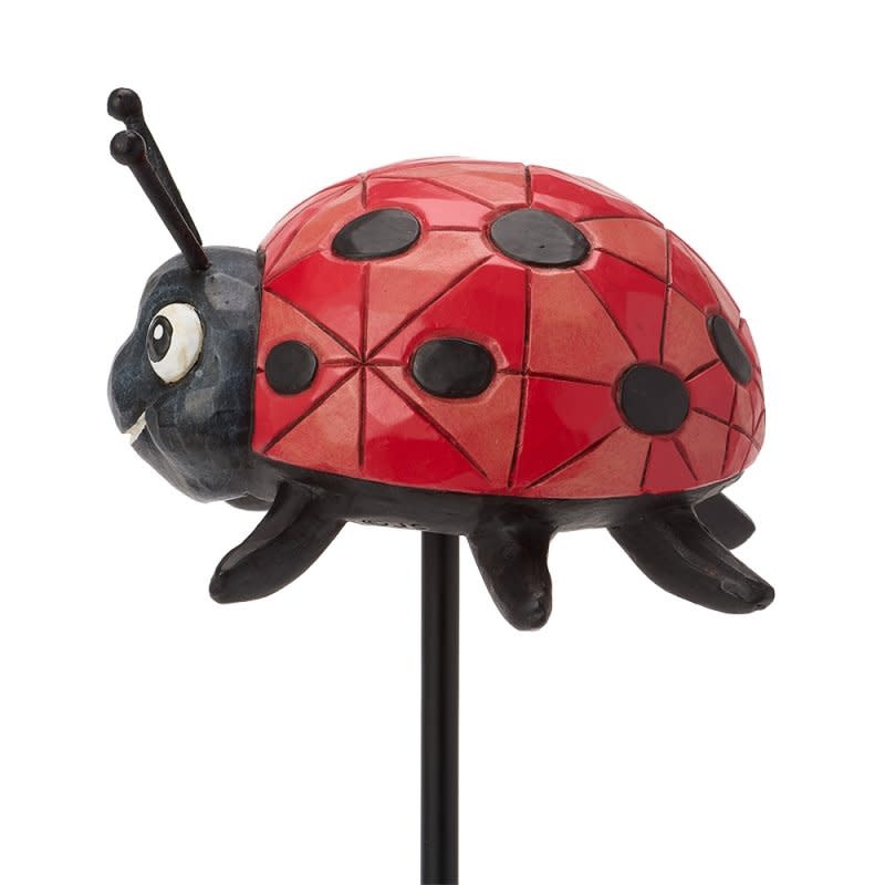 Plantensteker: Plant Stake Ladybug Figurine by Heartwood Creek