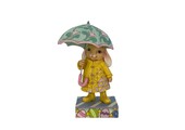Figurine: Easter Bunny W Umbrella Figurine by Heartwood Creek