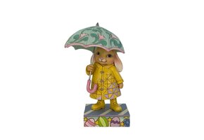 Figurine: Easter Bunny W Umbrella Figurine by Heartwood Creek