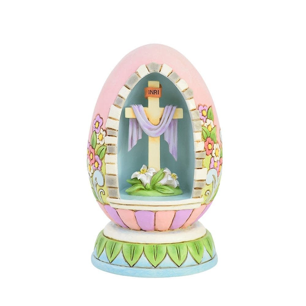 Egg: Easter Rejoice Led Egg Diorama Figurine by Heartwood Creek