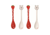 Lepeltjes: Winnie the Pooh – Aardbeien Lepeltjes Set van 4