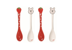 Lepeltjes: Winnie the Pooh – Aardbeien Lepeltjes Set van 4