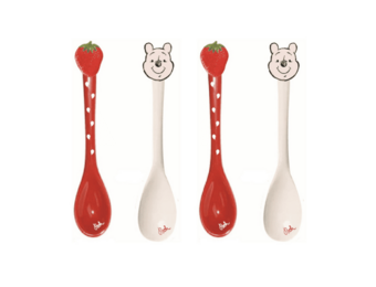 Lepeltjes: Winnie the Pooh – Aardbeien Lepeltjes Set van 4