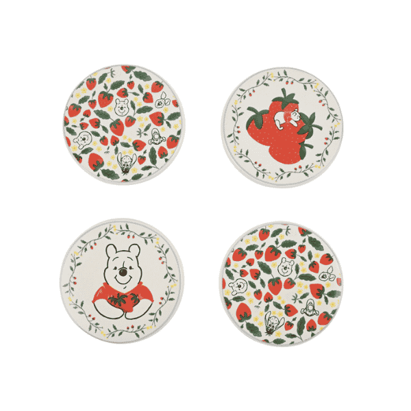 Onderzetters: Winnie The Pooh – Aardbeien