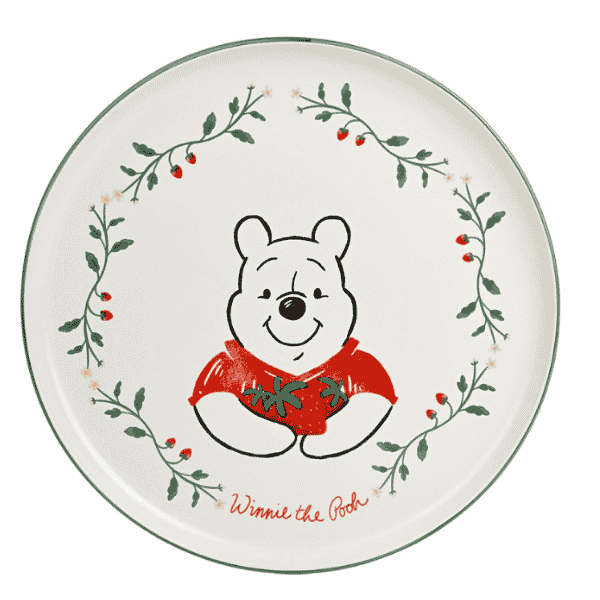 Bord: Winnie The Pooh – Groot Bord Aardbeien