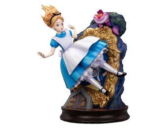 Figurine: Alice in Wonderland - Master Craft Statue Alice & The Cheshire Cat 40 cm