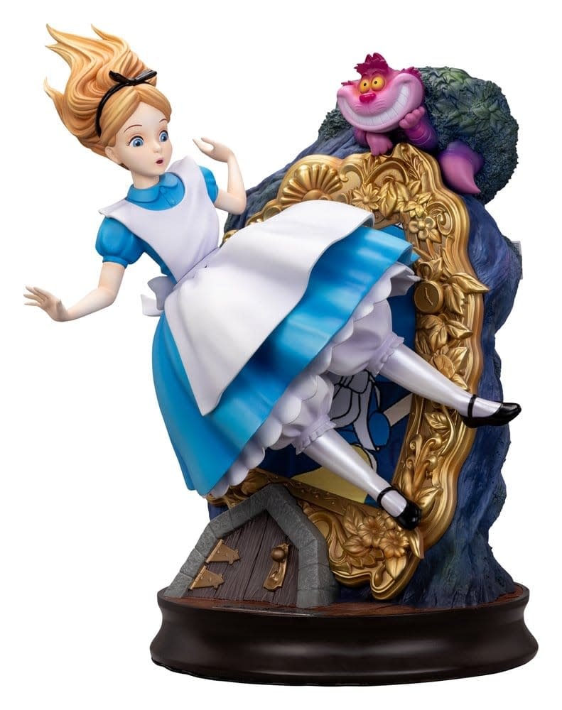 Figurine: Alice in Wonderland - Master Craft Statue Alice & The Cheshire Cat 40 cm
