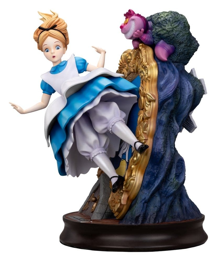 Figurine: Alice in Wonderland - Master Craft Statue Alice & The Cheshire Cat 40 cm