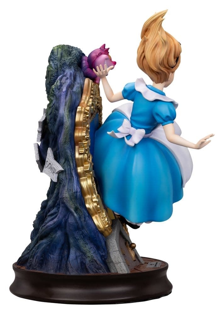 Figurine: Alice in Wonderland - Master Craft Statue Alice & The Cheshire Cat 40 cm