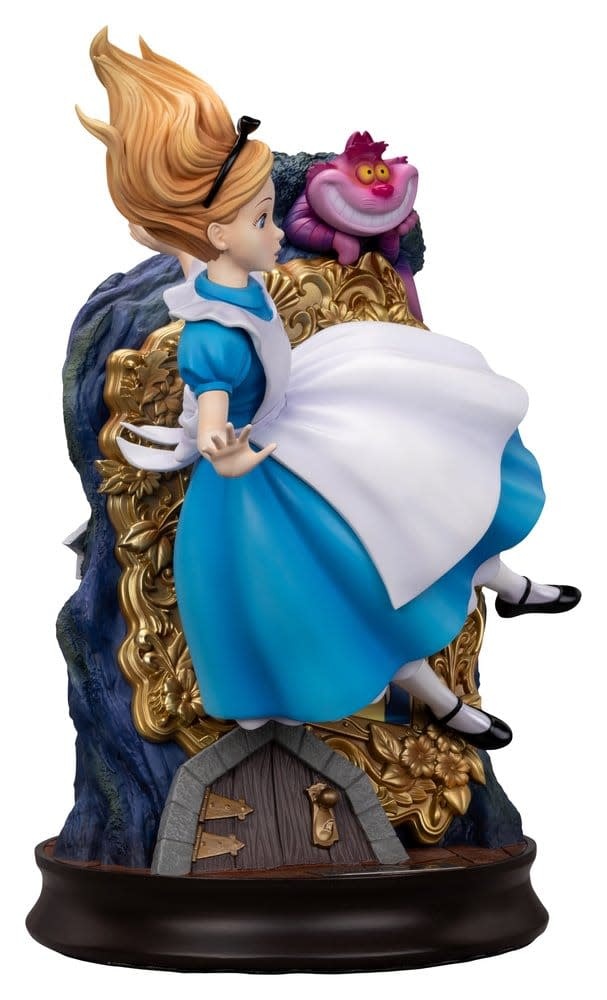 Figurine: Alice in Wonderland - Master Craft Statue Alice & The Cheshire Cat 40 cm