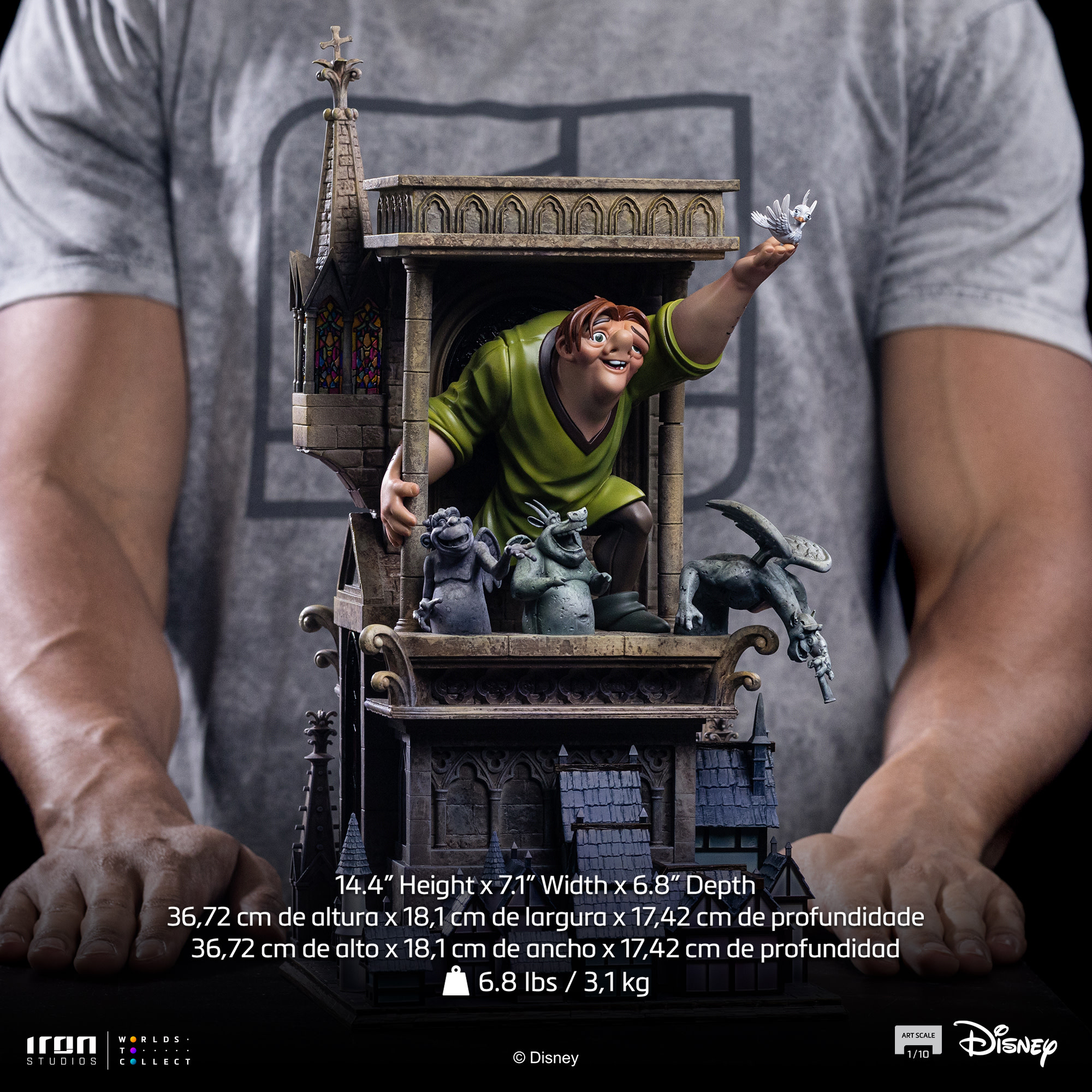 Figurine:  Quasimodo - The Hunchback of Notre Dame - Art Scale 1/10 - Iron Studios
