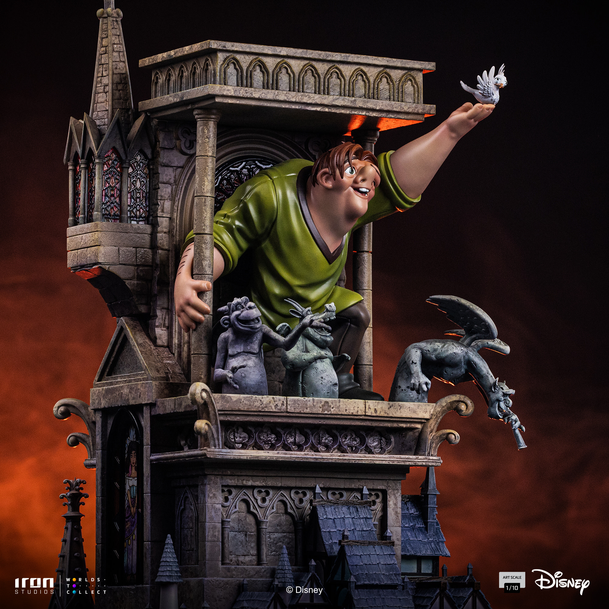Figurine:  Quasimodo - The Hunchback of Notre Dame - Art Scale 1/10 - Iron Studios