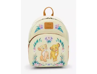 Backpack: Disney -The Lion King -Simba & Nala Floral - Mini