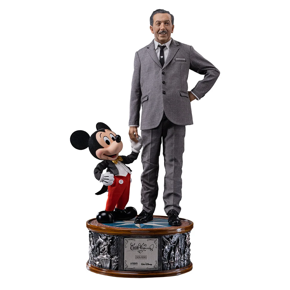 Figurine: Walt Disney & Mickey Mouse - Disney Classics - Legacy Replica 1/4 - Iron Studios RESERVERING (*)
