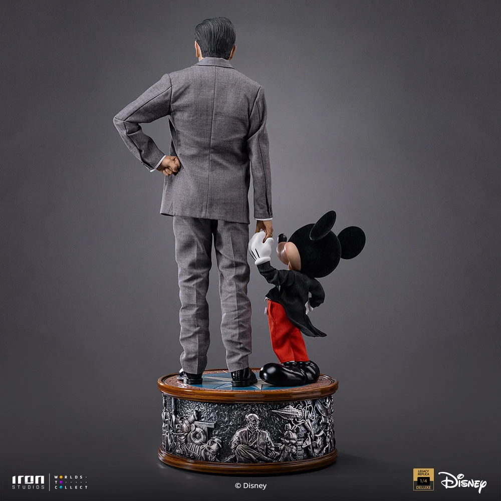 Figurine: Walt Disney & Mickey Mouse - Disney Classics - Legacy Replica 1/4 - Iron Studios RESERVERING (*)