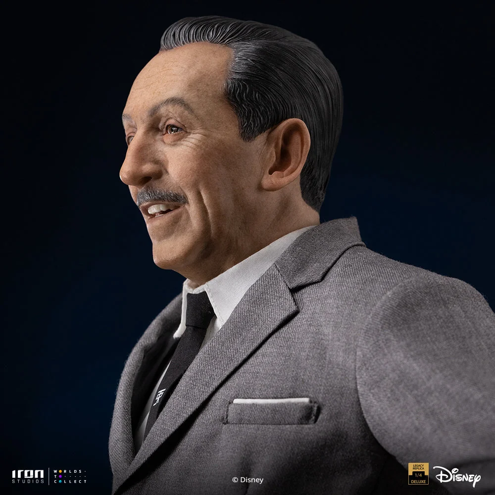 Figurine: Walt Disney & Mickey Mouse - Disney Classics - Legacy Replica 1/4 - Iron Studios RESERVERING (*)