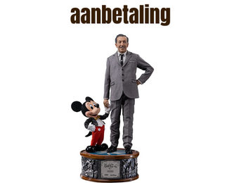 Aanbetaling: Figurine: Walt Disney & Mickey Mouse - Disney Classics - Legacy Replica 1/4 - Iron Studios