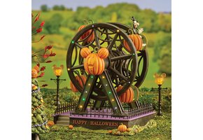 Pumpkintown Illuminated Ferris Wheel - Disney Village by D56