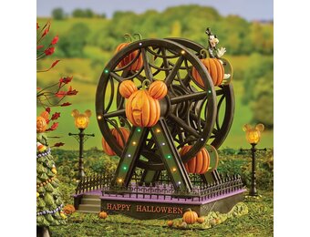 Pumpkintown Illuminated Ferris Wheel - Disney Village by D56
