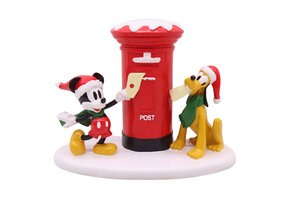 Figurine: Mickey Mouse & Pluto - Scenery Mailbox