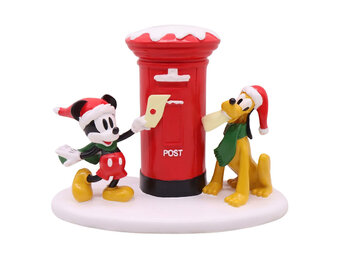 Figurine: Scenery Mailbox Mickey & Pluto