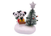 Figurine: Scenery Christmas Tree Mickey & Minnie Sled