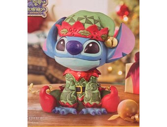 Figurine: Stitch - Holiday Elf Statue