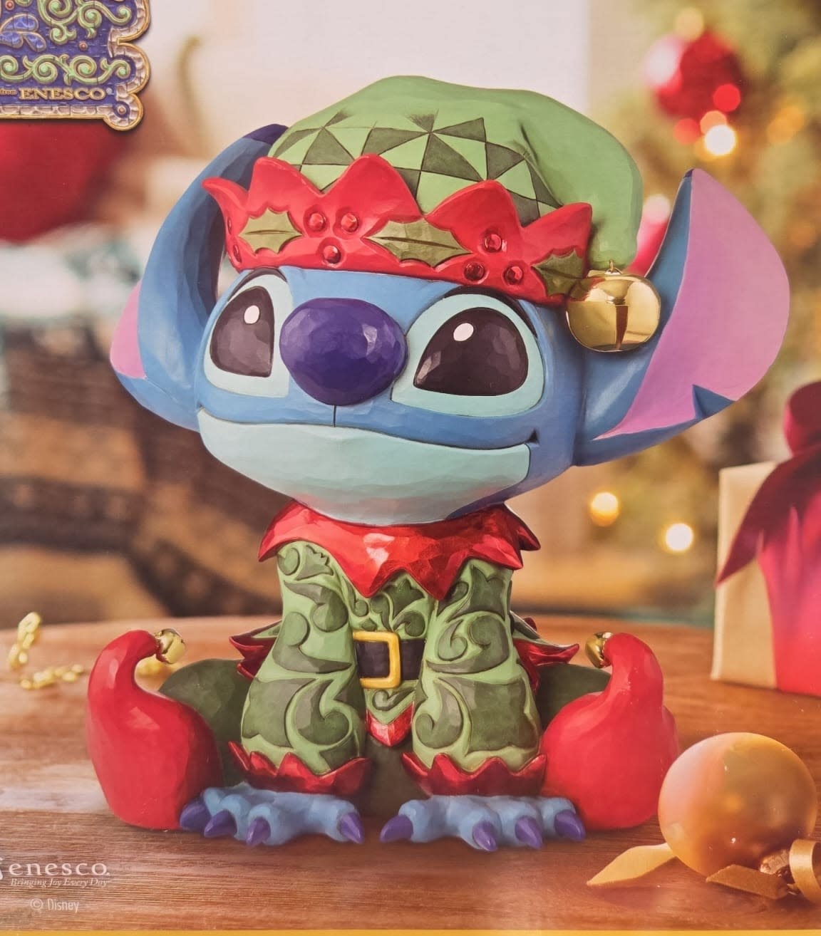 Figurine: Stitch - Holiday Elf Statue