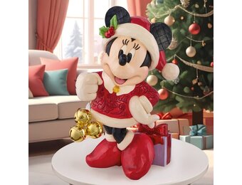 Figurine:  Big Minnie Mouse - Holiday with  Bells by Jim Shore