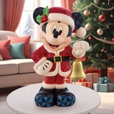Figurine: Big Mickey Mouse - Holiday with Bells by Jim Shore